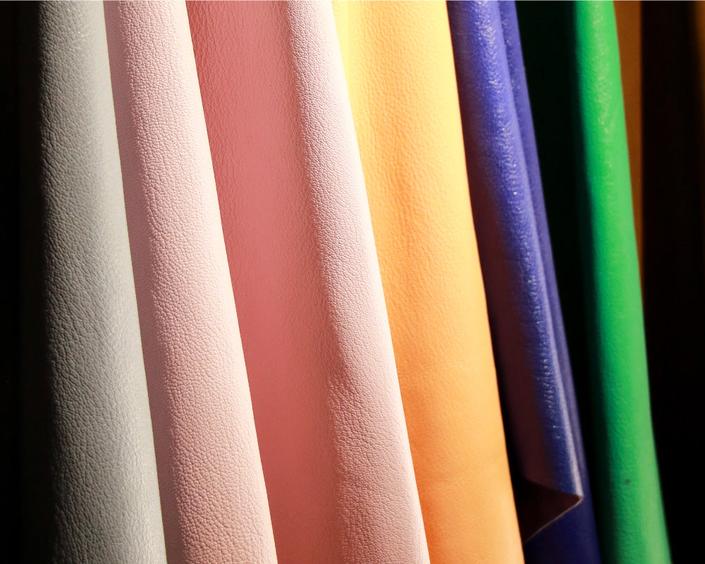 Beautiful leathers, sourced from Gold status Leather Works Group members