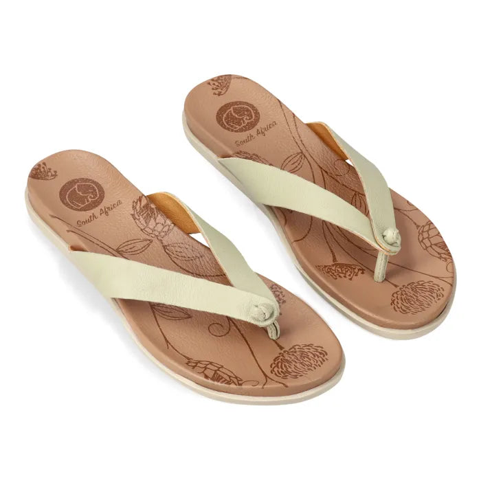 Mint toe-thong sandal.