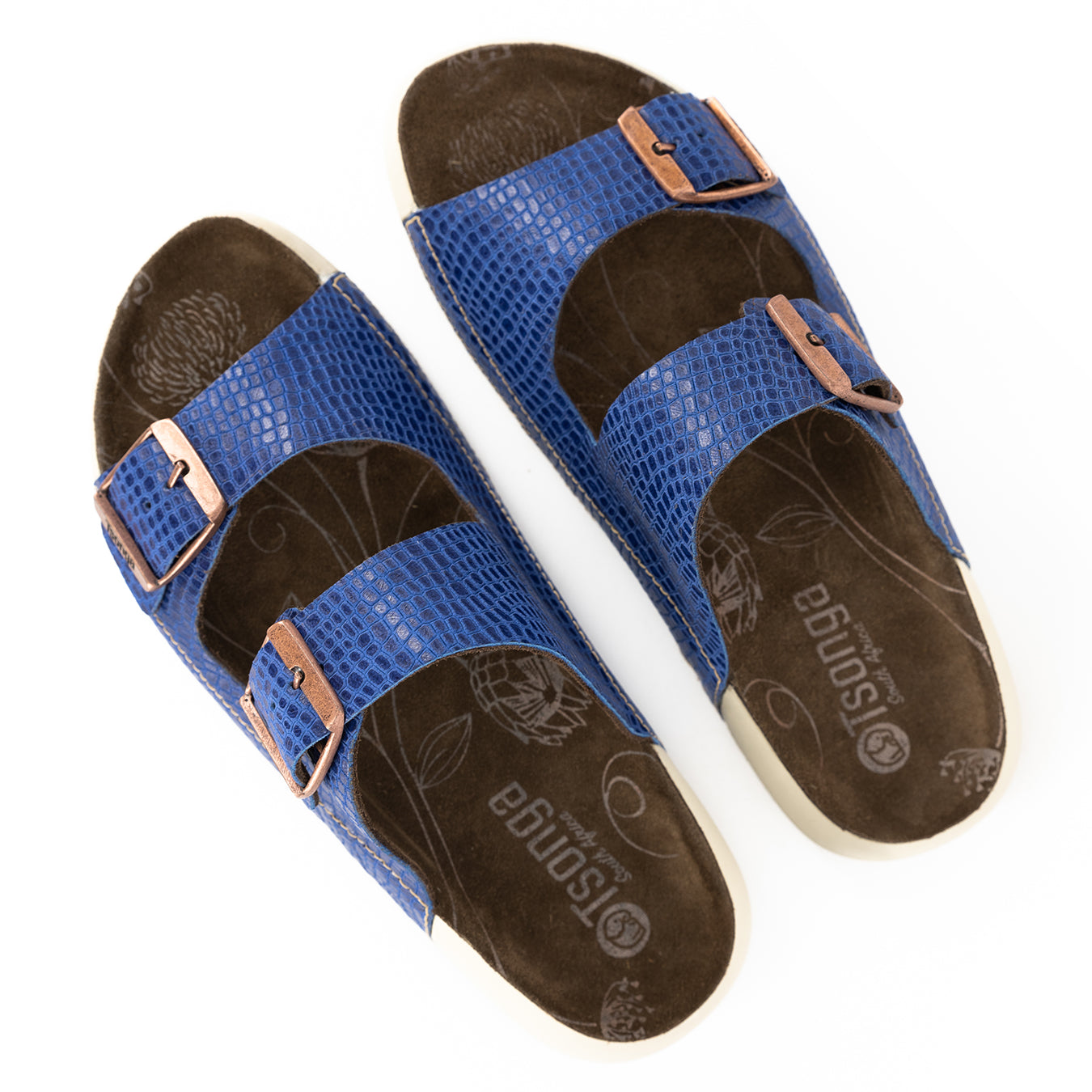 Masego : Ladies Leather Sandal in Turbine Coco