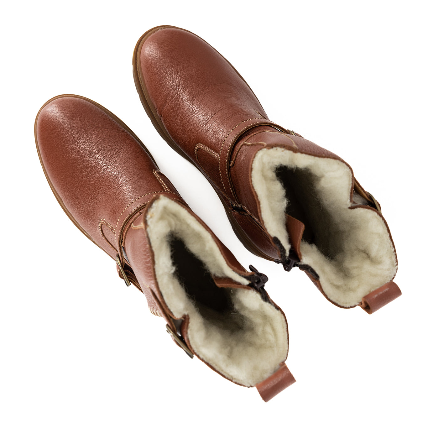 Gabarone : Ladies Leather 100% Wool-Lined Boot in Suede Cayak