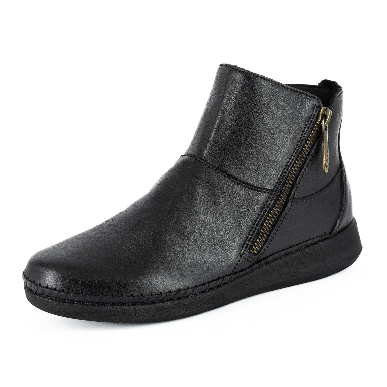 Online Exclusive Outlet Zinder : Ladies Leather Ankle Boot in Black