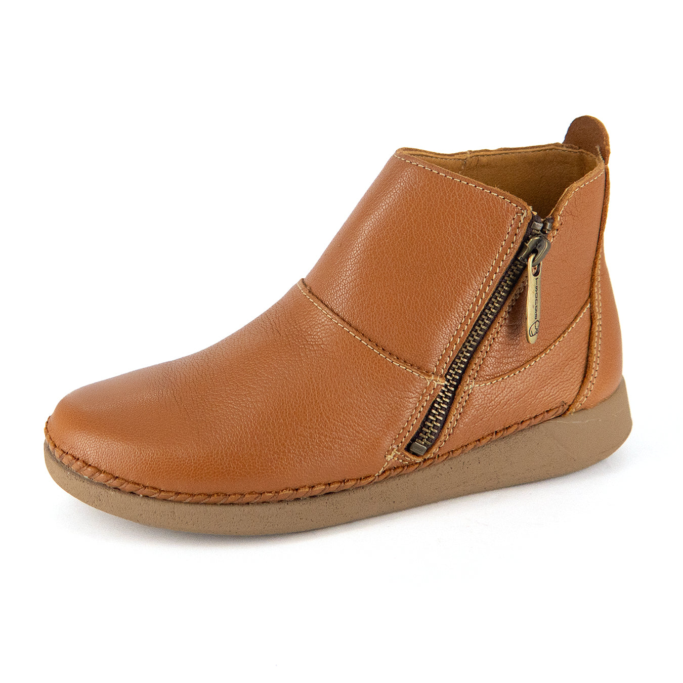 Online Exclusive Outlet Zinder : Ladies Leather Ankle Boot in Oak