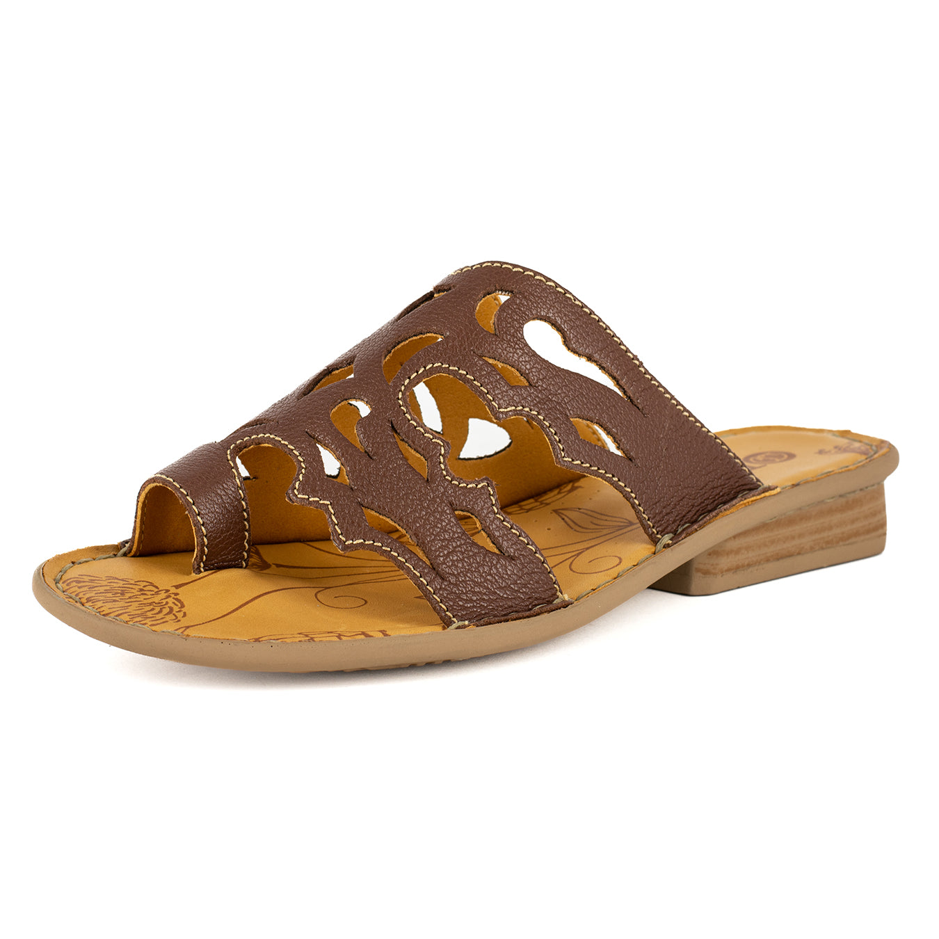 Isivinia : Ladies Leather Sandal in Cafe