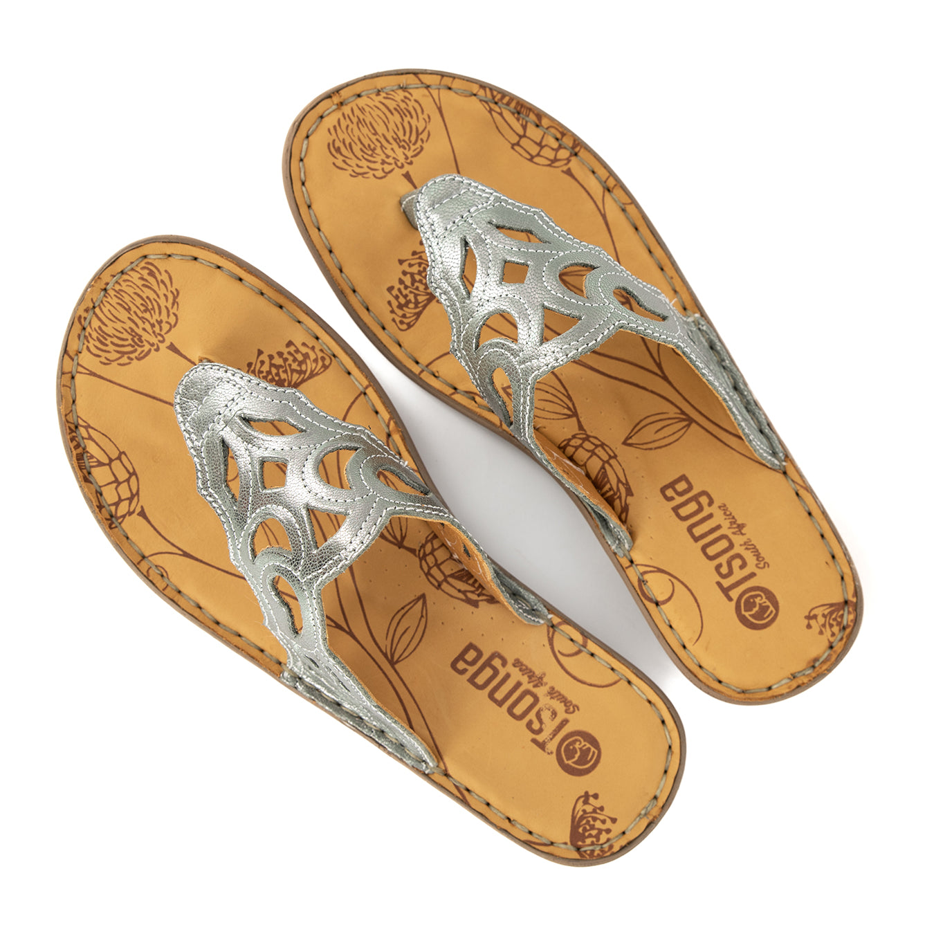 Gankla : Ladies Leather Sandal in Tallio