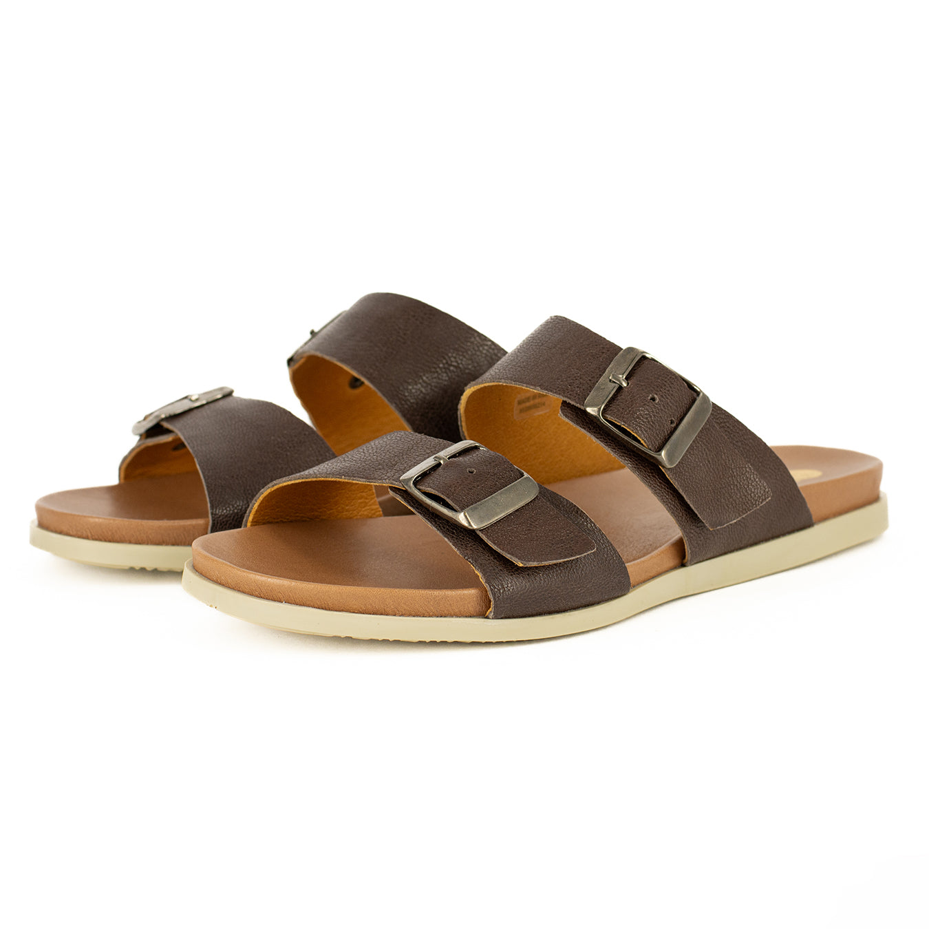 Uhuru : Ladies Leather Sandal in Coffee