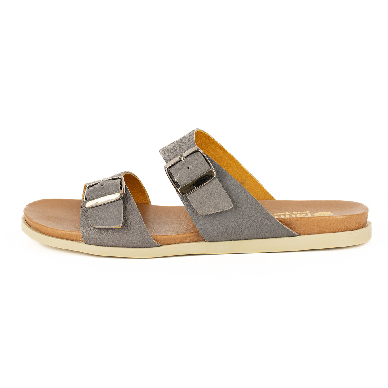Uhuru : Ladies Leather Sandal in Ematite