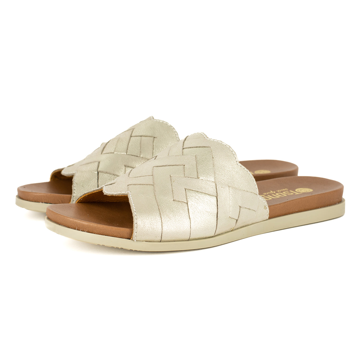 Ngendo : Ladies Leather Sandal in Bark