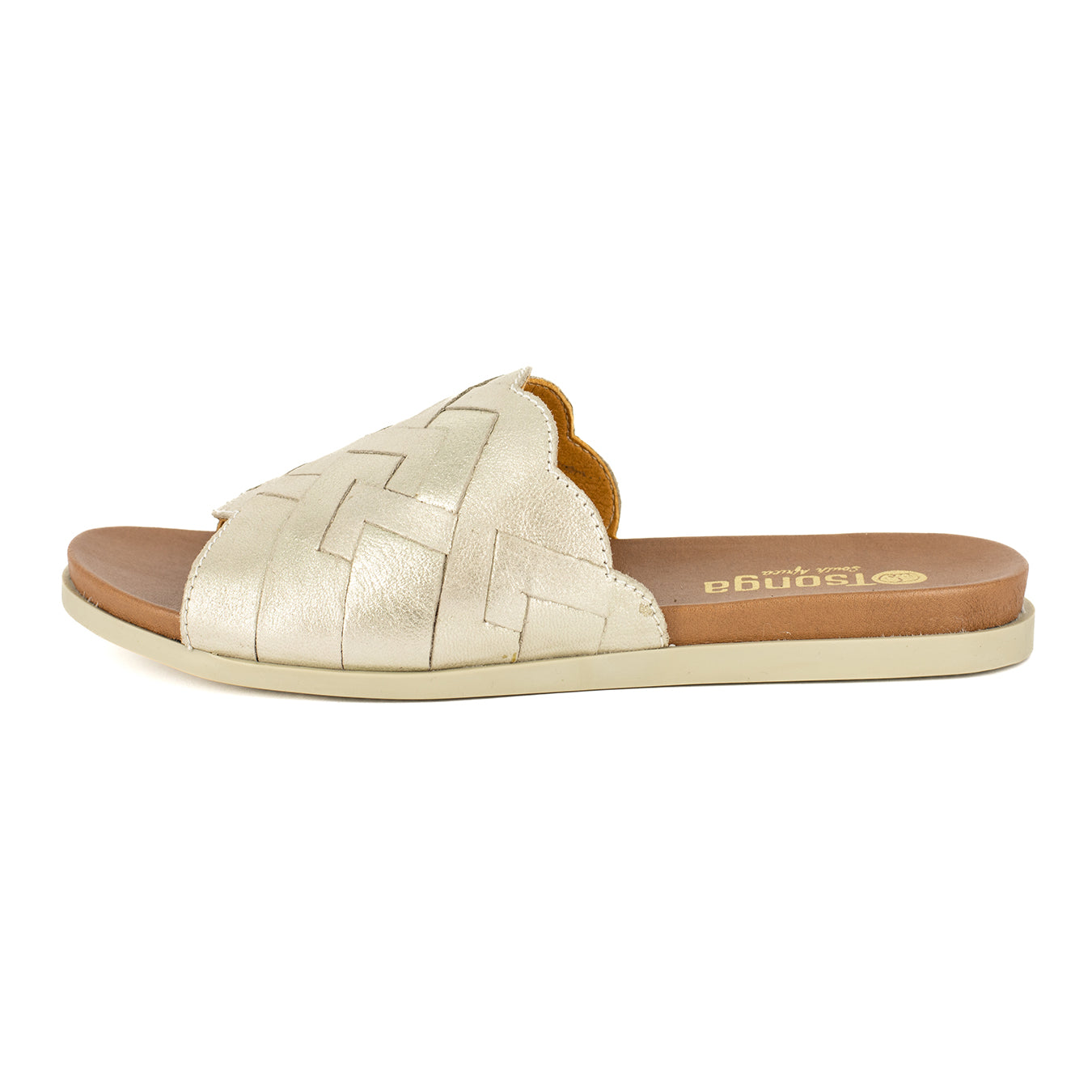 Ngendo : Ladies Leather Sandal in Bark