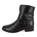 Kokumo : Ladies Leather Ankle Boot in Black Relaxa
