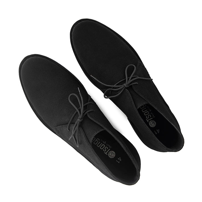 Black boot with 'Tsonga' branding on a white background