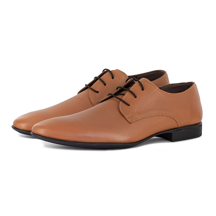 Vilakazi : Mens Leather Formal Shoe in Hazel Relaxa