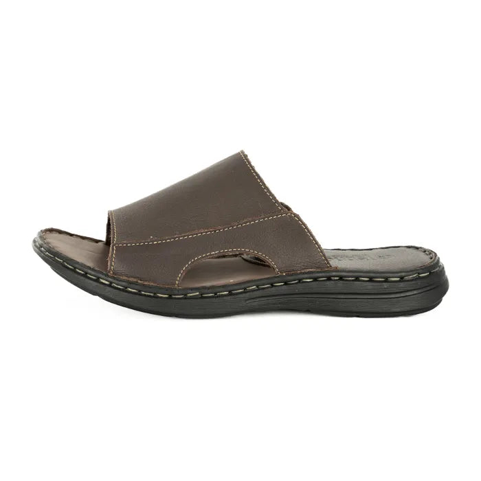 Brown sandal on a white background