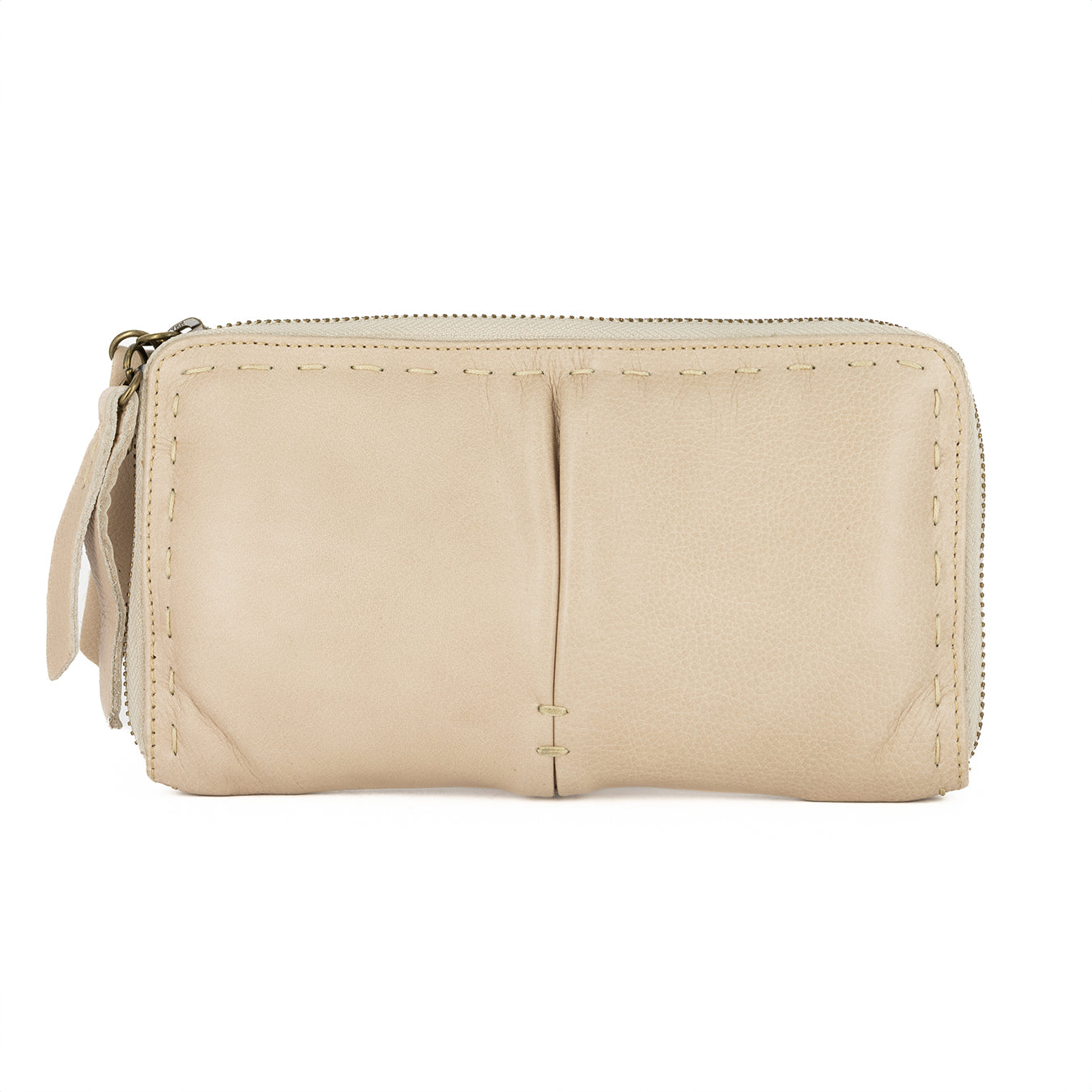 Olwethu : Ladies Leather Clutch Purse in Gravel Vintage