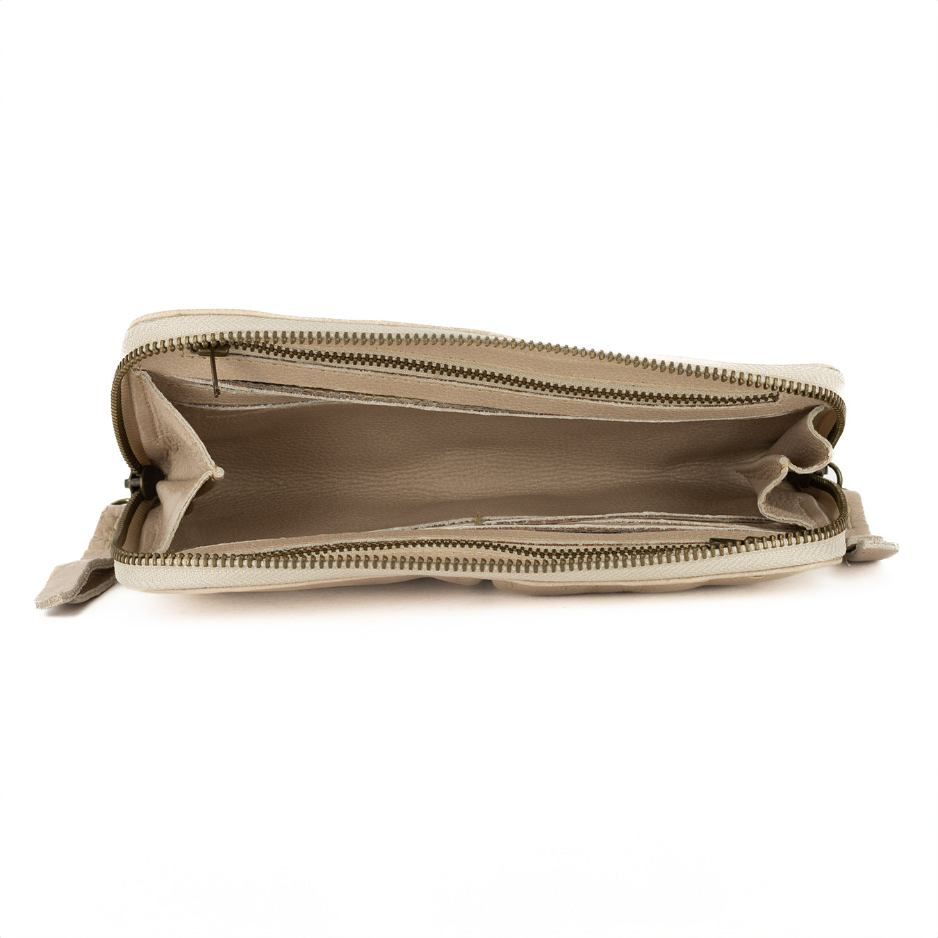 Olwethu : Ladies Leather Clutch Purse in Gravel Vintage