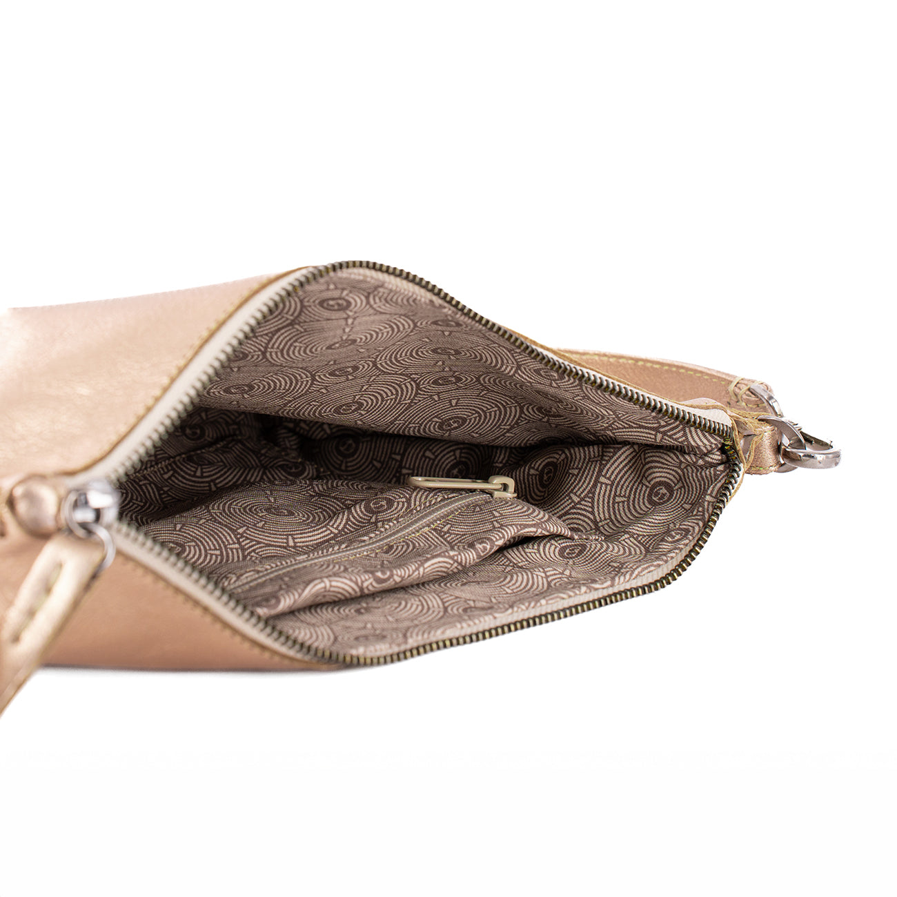 Rantu : Ladies Leather Crossbody Handbag in Rose Gold
