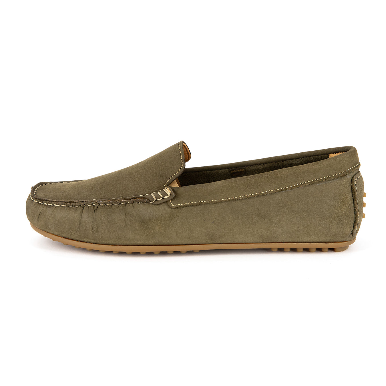 Isijeziso : Men's Leather Mule in Olive Buff burn