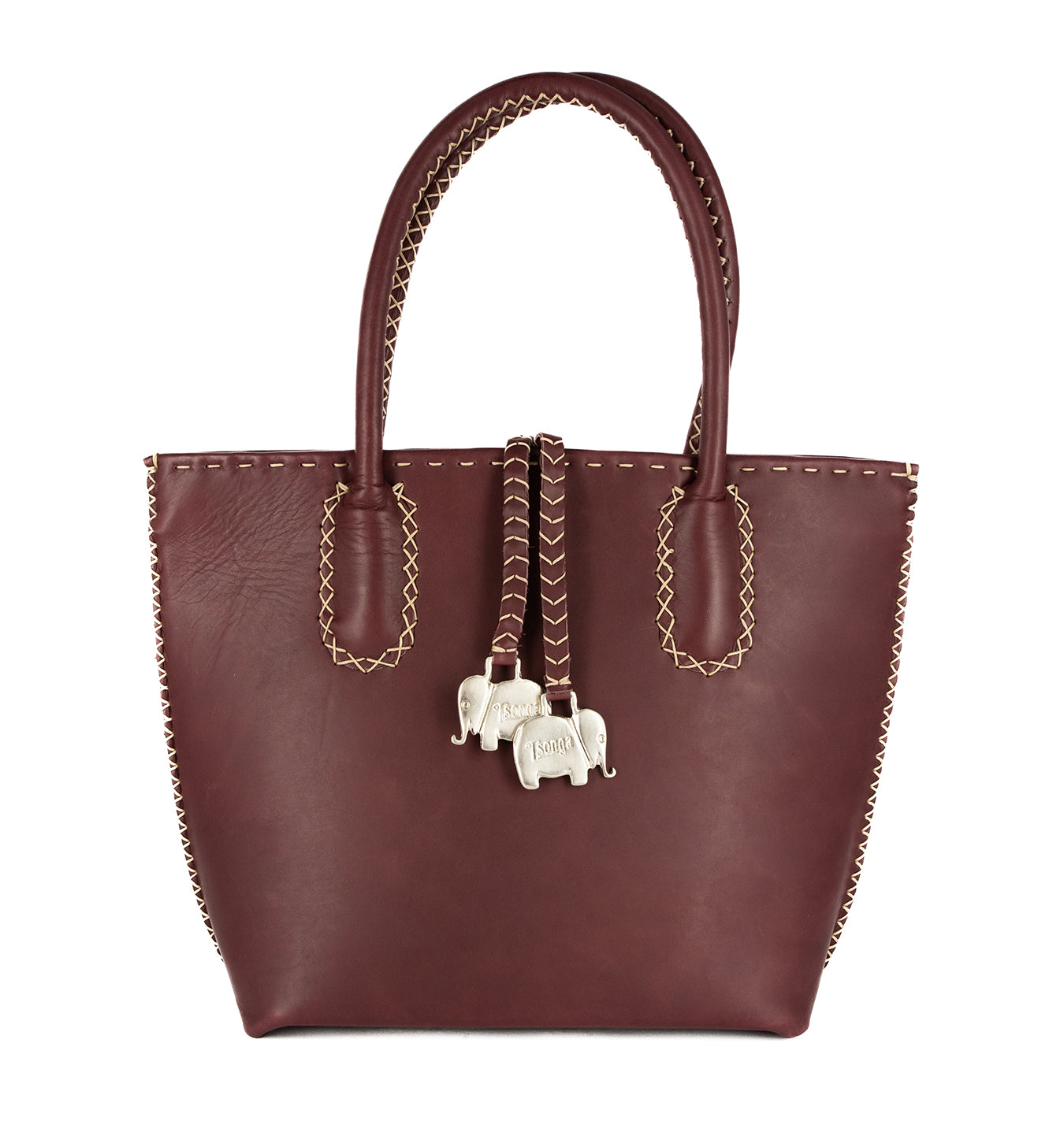 Azetha : Ladies Leather Shopper Handbag in Raisin Relaxa