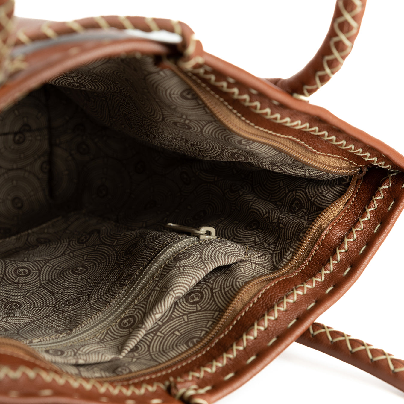 Azetha : Ladies Leather Shopper Handbag in Suede Cayak