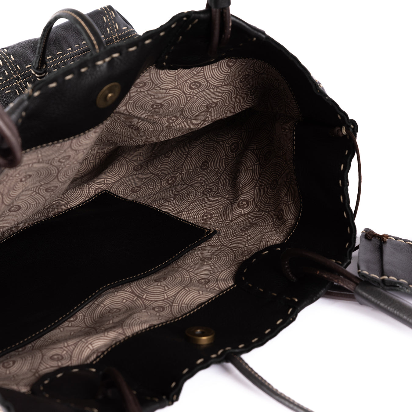 Jabulani : Ladies Leather Shopper Handbag in Black Delta