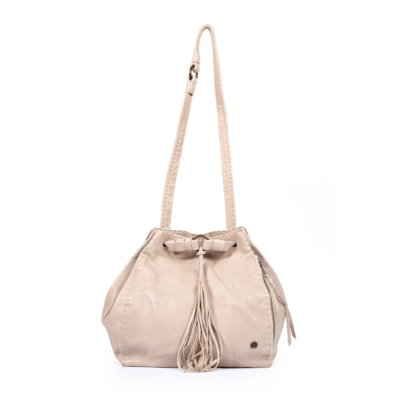 Nomfuso : Ladies Leather Handbag in Gravel Vintage
