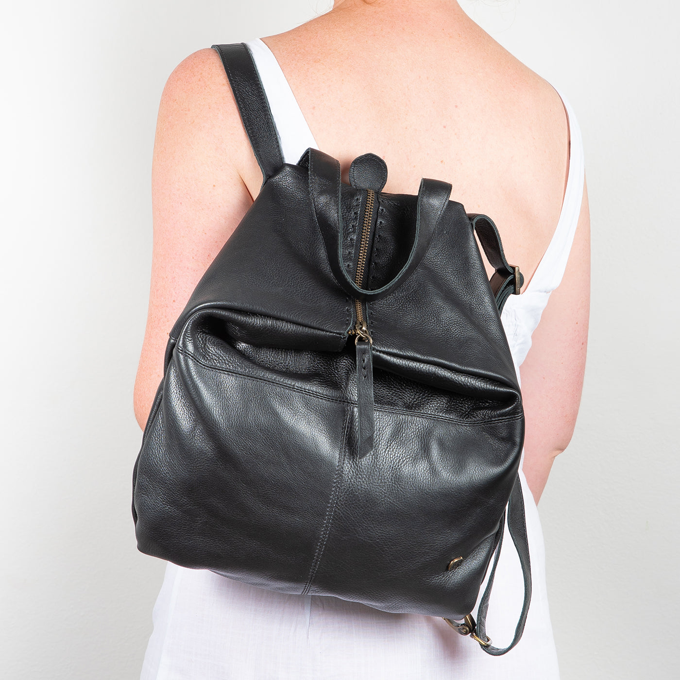 Soft leather backpack purse store