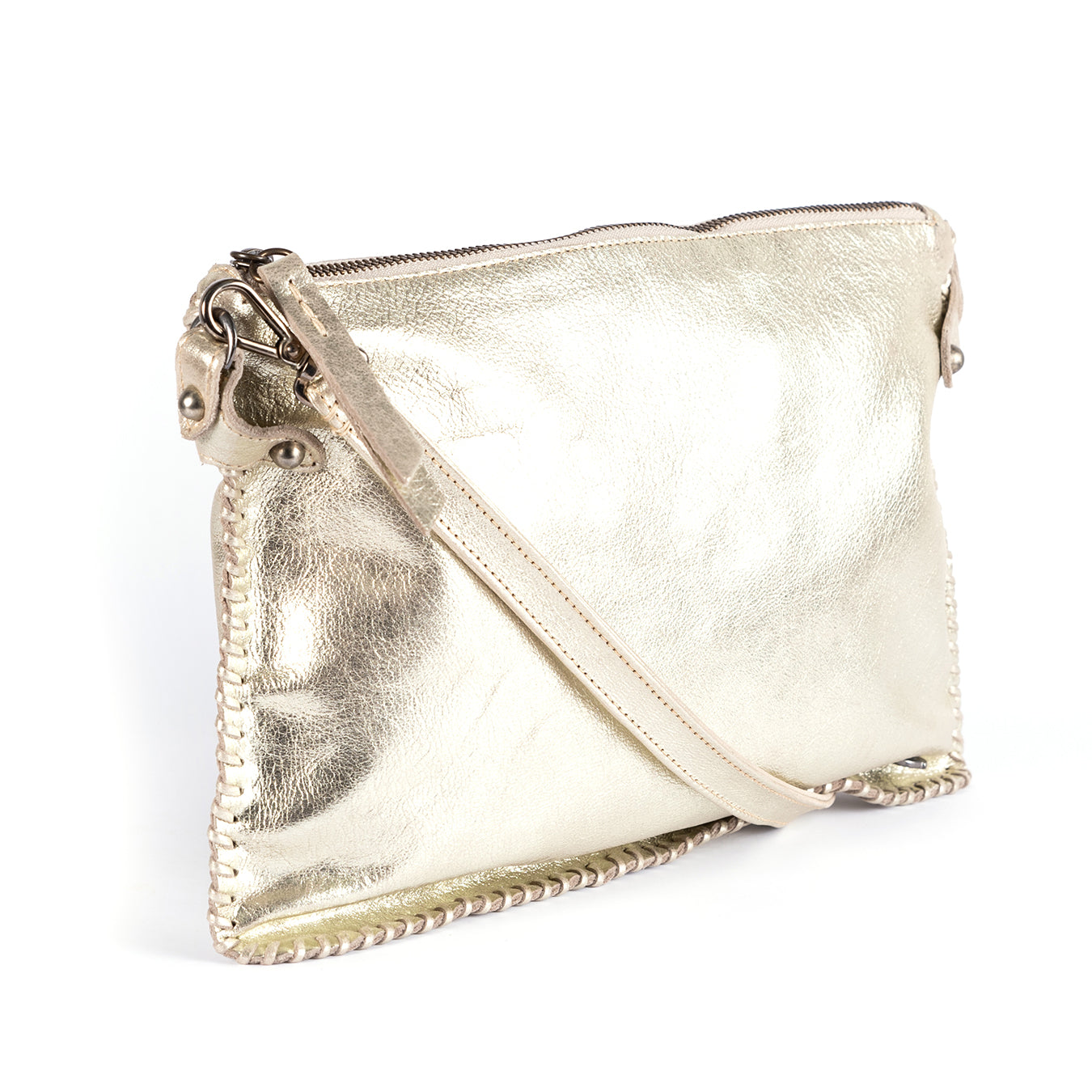 Rantu : Ladies Leather Crossbody Handbag in Bark