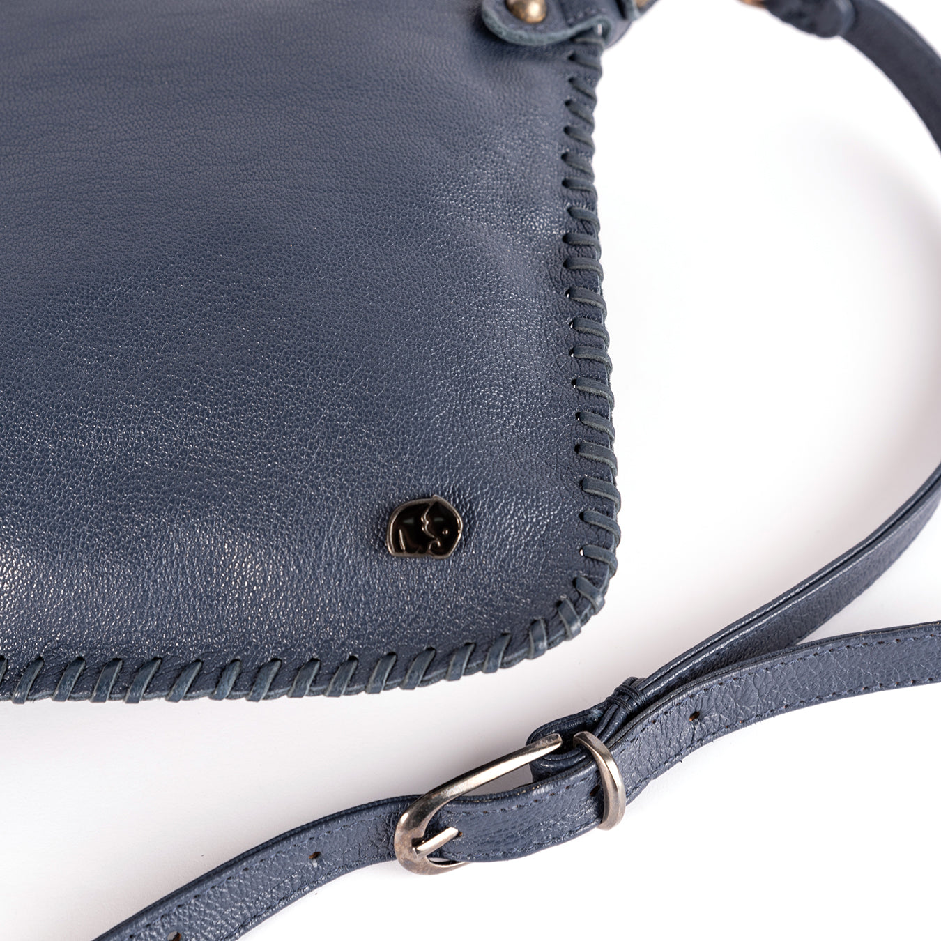 Rantu : Ladies Leather Crossbody Handbag in Denim