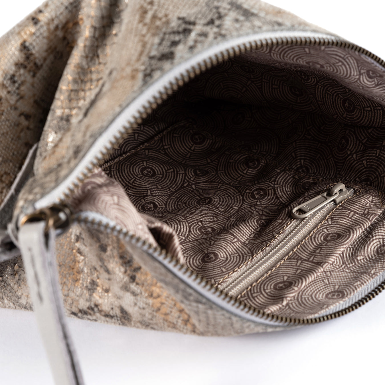 Rantu : Ladies Leather Crossbody Handbag in Opal & Quarry