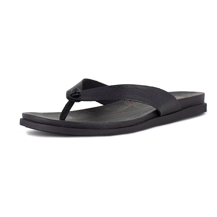 Black sandal on a white background