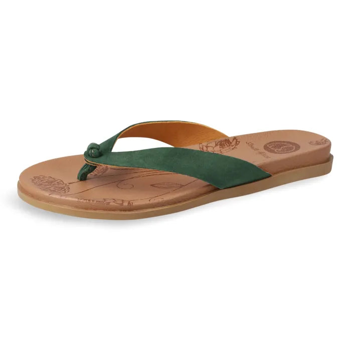 Pine toe-thong sandal.
