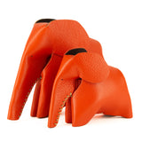 Marula : Large Elephant Family Accessory in Coral Leather