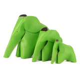 Parva : Small Elephant Family Accessory in Green Leather