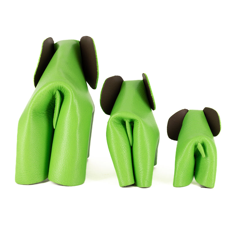 Parva : Small Elephant Family Accessory in Green Leather