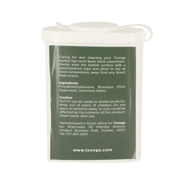 Green label with text on a white background