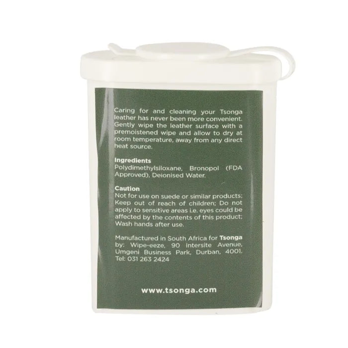 Green label with text on a white background