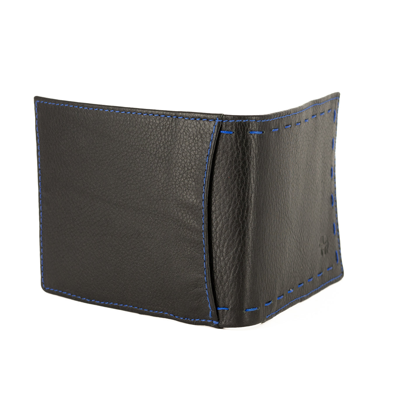 Leefa : Mens Leather Wallet in Black Delta