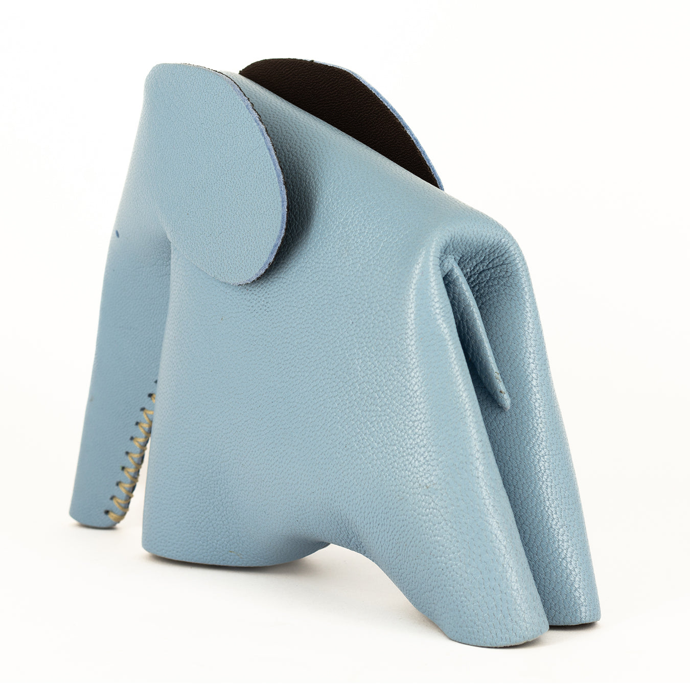 Marula : Large Elephant Family Accessory in Blue Leather