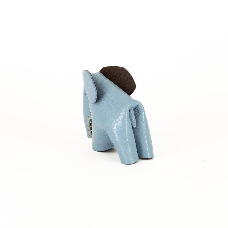 Parva : Small Elephant Family Accessory in Blue Leather