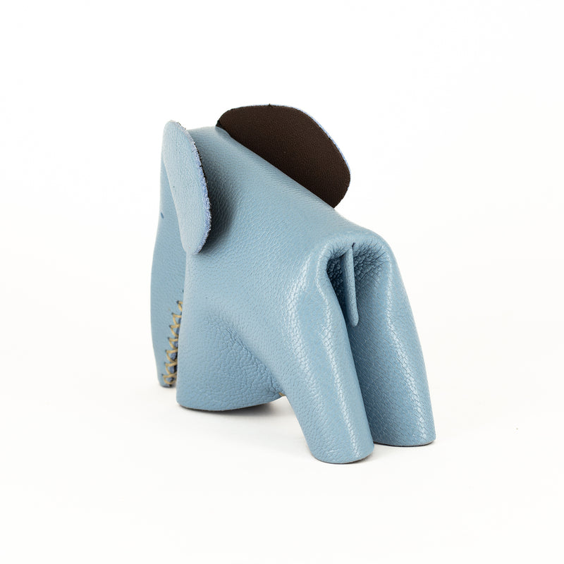 Peaches : Medium Elephant Family Accessory in Blue Leather