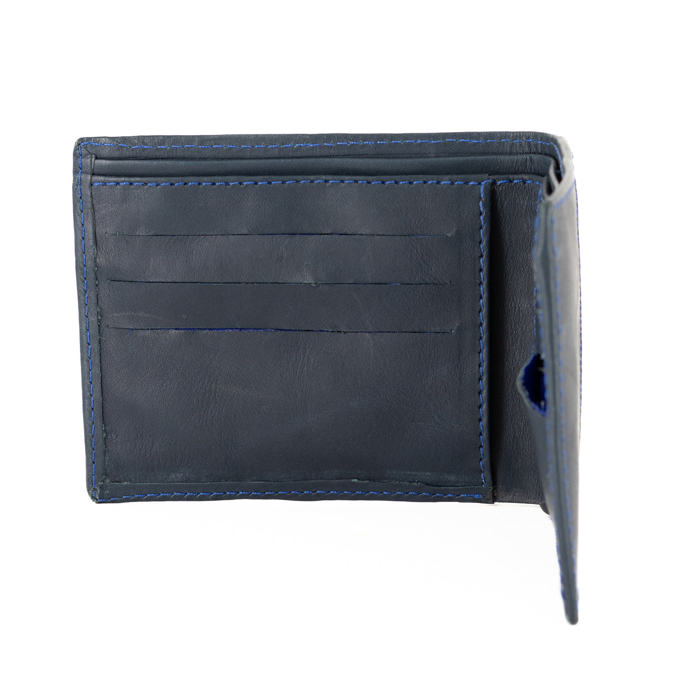Senzo : Mens Leather Wallet in Ocean Relaxa