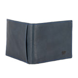 Senzo : Mens Leather Wallet in Ocean Relaxa