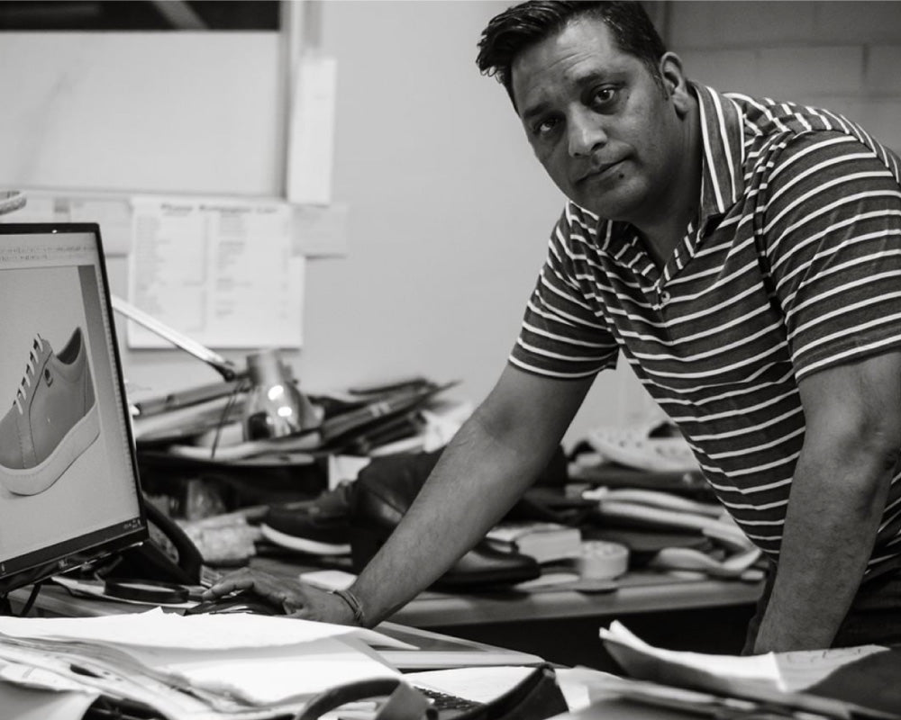 Lead designer and factory manager at work