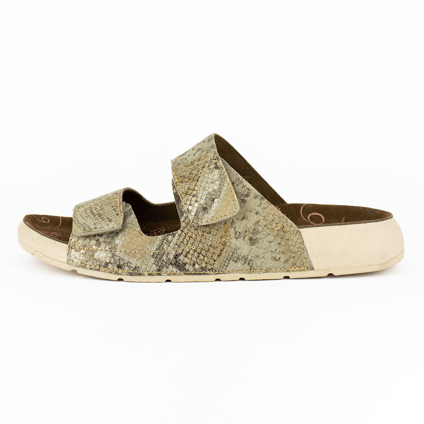 Lesedi : Ladies Leather Sandal in Opal