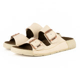Masego : Ladies Leather Sandal in Cream Cayak