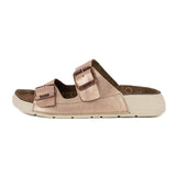 Masego : Ladies Leather Sandal in Rose Gold