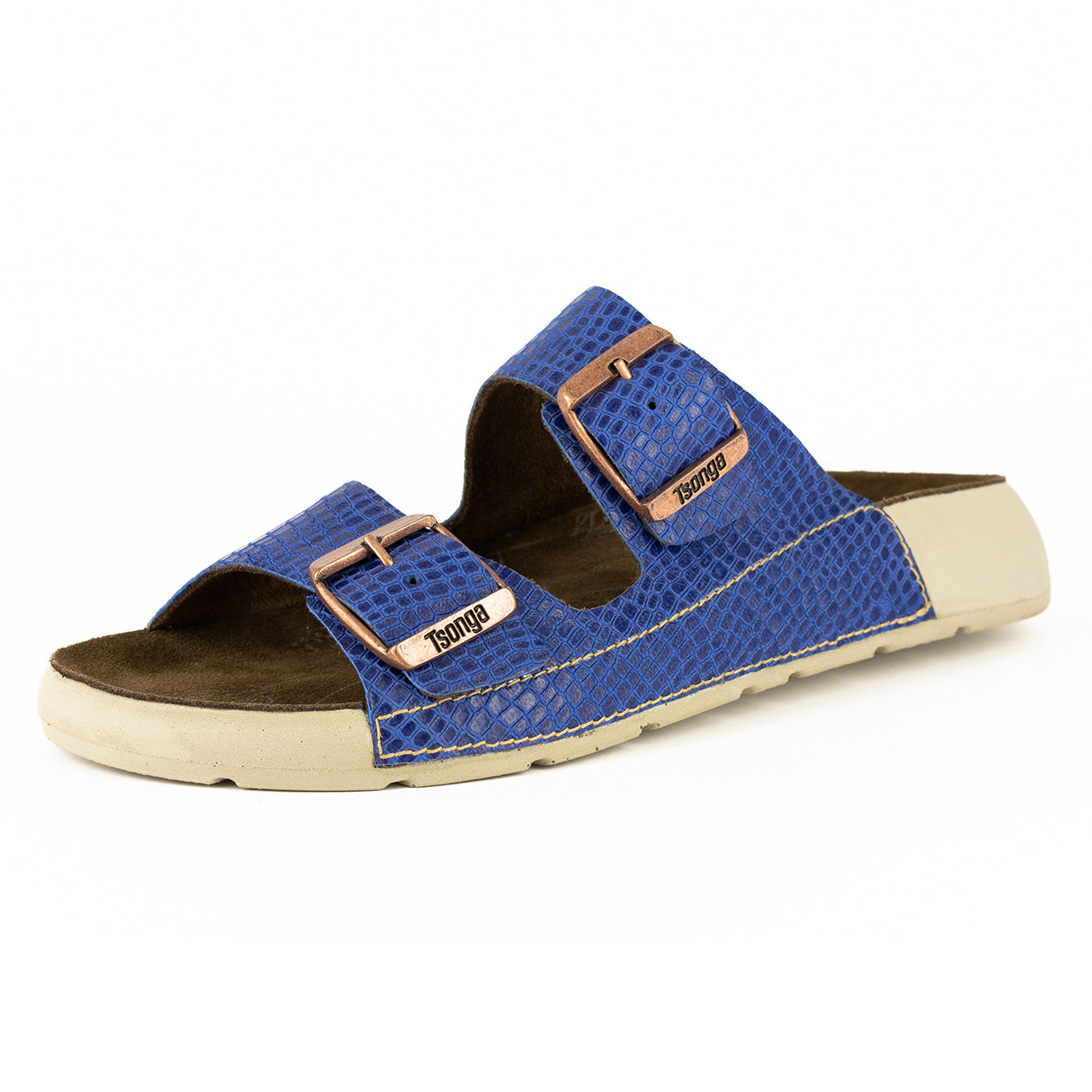 Masego : Ladies Leather Sandal in Turbine Coco