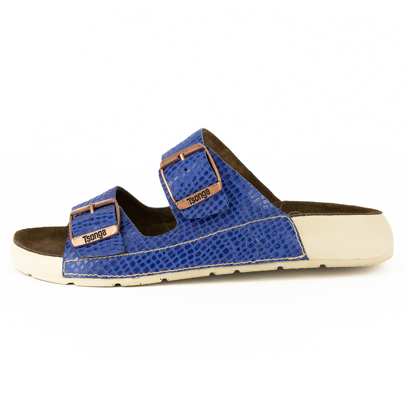 Masego : Ladies Leather Sandal in Turbine Coco