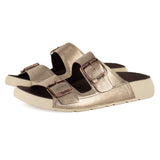 Mabhuda : Ladies Leather Sandal in Sabbia