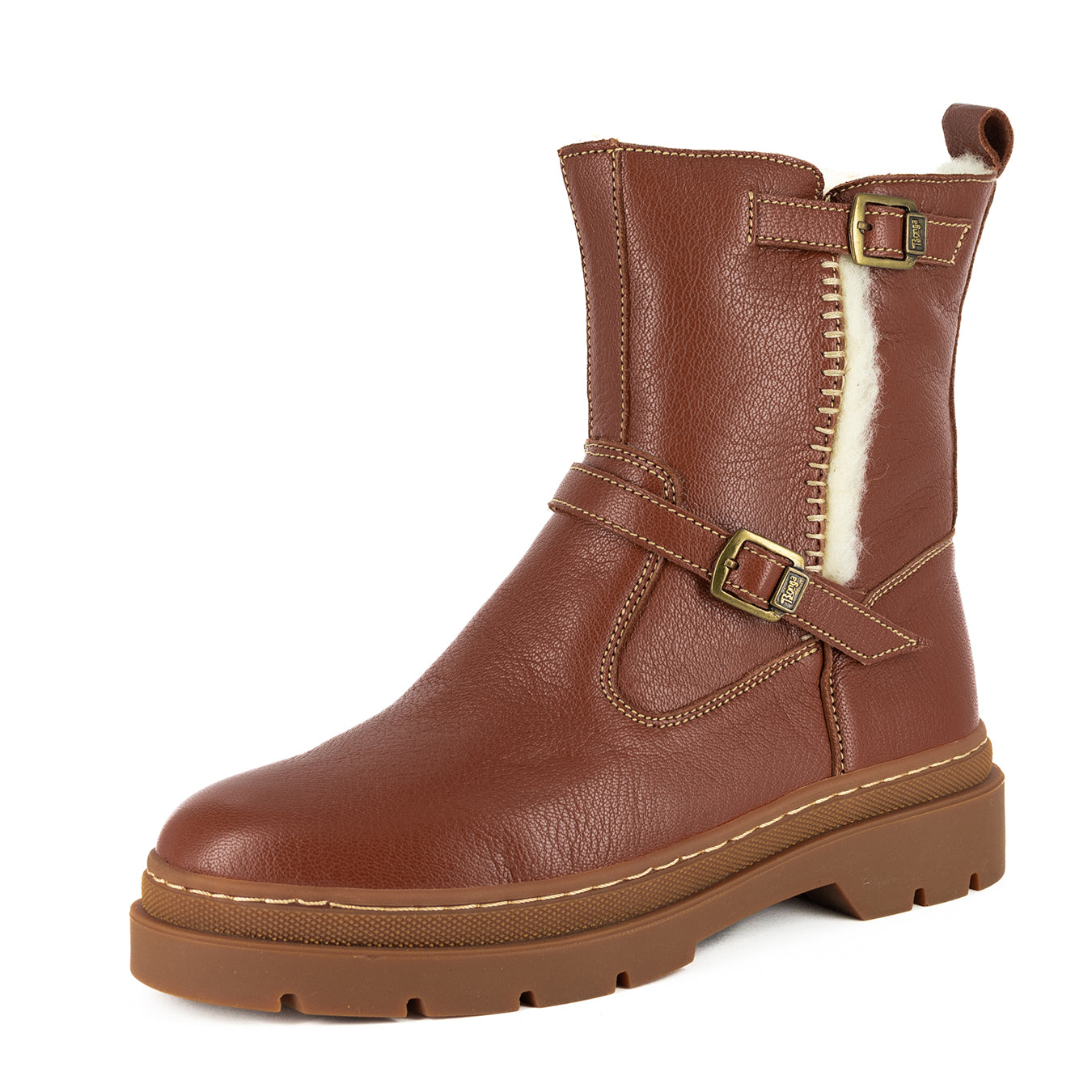 Gabarone : Ladies Leather 100% Wool-Lined Boot in Suede Cayak