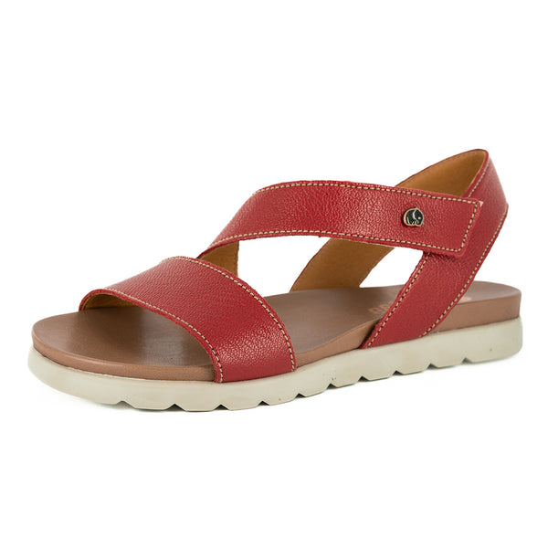 Otavi : Ladies Leather Sandal in Valentine Cayak